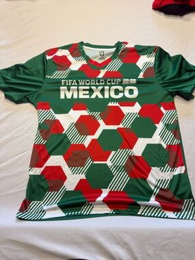 Mexico FIFA World Cup Fan Jersey in Green and Red
